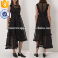 Vestido negro sin mangas Midi Dress Dress Fabricación al por mayor Fashion Women Apparel (TA4056D)